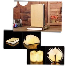Load image into Gallery viewer, Lampada da lettura ricaricabile in legno - Ozerty