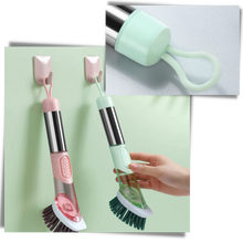 Load image into Gallery viewer, Spazzola di pulizia con dispenser di sapone - Ozerty