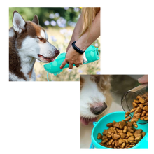 Load image into Gallery viewer, Mangiatoia e borraccia portatile per animali domestici - Ozerty