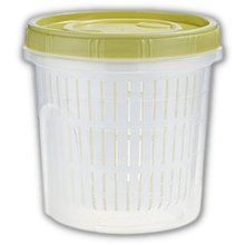 Carica l'immagine nel visualizzatore di Gallery, Contenitore per alimenti impilabile con scolapasta