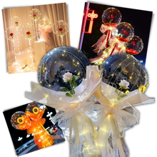 Load image into Gallery viewer, Bellissimo palloncino a LED con rosa - Ozerty