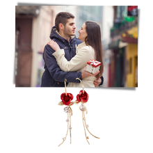 Load image into Gallery viewer, Orecchini con nappe rosa - Ozerty