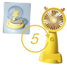 Load image into Gallery viewer, Mini ventilatore USB con supporto per telefono - Ozerty