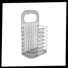 Load image into Gallery viewer, Cesto da bucato pieghevole in plastica montabile a parete - Ozerty