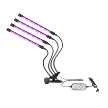 Load image into Gallery viewer, Luce da coltivazione interna a 4 teste LED USB - Ozerty