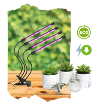 Load image into Gallery viewer, Luce da coltivazione interna a 4 teste LED USB - Ozerty