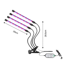 Load image into Gallery viewer, Luce da coltivazione interna a 4 teste LED USB - Ozerty