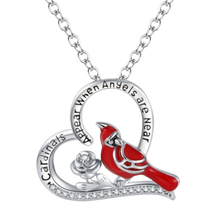 Load image into Gallery viewer, Collana con ciondolo cuore cardinale
