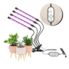Load image into Gallery viewer, Luce da coltivazione interna a 4 teste LED USB - Ozerty