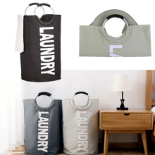 Load image into Gallery viewer, Borsa pieghevole per il cesto della biancheria con manici - Ozerty