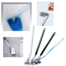 Load image into Gallery viewer, Scopino da toilette con manico lungo e base a muro - Ozerty