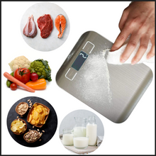 Load image into Gallery viewer, Bilancia da cucina digitale LCD in acciaio inox
