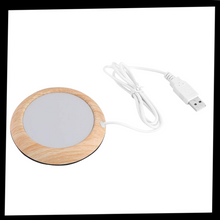 Load image into Gallery viewer, Scaldabicchieri elettrico USB in legno - Ozerty