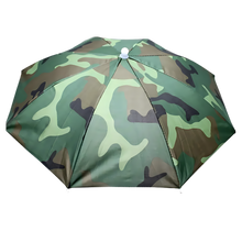 Load image into Gallery viewer, Cappello regolabile con ombrello senza mani -Verde militare - Ozerty