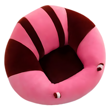 Load image into Gallery viewer, Cuscino igienico regolabile per seggiolino per bambini -Strisce marrone zucchero filato - Ozerty