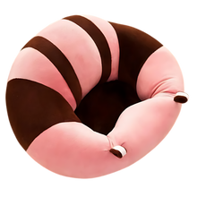 Load image into Gallery viewer, Cuscino igienico regolabile per seggiolino per bambini -Strisce rosa marrone - Ozerty