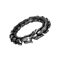Load image into Gallery viewer, Bracciale regolabile Drago di Midgard -Grigio scuro - Ozerty