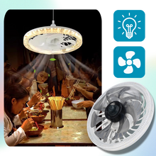 Load image into Gallery viewer, Ventilatore da soffitto estetico con luce e telecomando - Ozerty