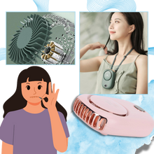 Load image into Gallery viewer, Ventilatore da Collo Portatile Regolabile Senza Pale - Ozerty