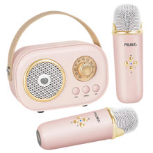 Load image into Gallery viewer, Mini Karaoke Bluetooth a Doppio Microfono per Bambini -Rosa - Ozerty
