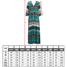 Load image into Gallery viewer, Maxi abito bohémien con scollo a V - Ozerty