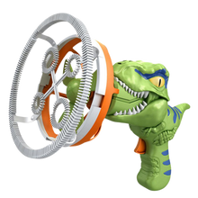 Load image into Gallery viewer, Macchina per bolle di sapone colorate a forma di dinosauro -Verde - Ozerty