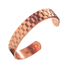 Load image into Gallery viewer, Bracciale magnetico terapeutico in rame -Oro rosato - Ozerty