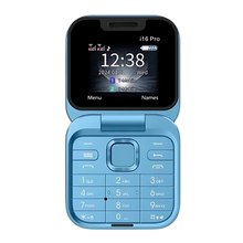 Load image into Gallery viewer, Telefono cellulare pieghevole Dual Sim piccolo -I16 Pro/Blu - Ozerty