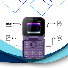 Load image into Gallery viewer, Telefono cellulare pieghevole Dual Sim piccolo - Ozerty