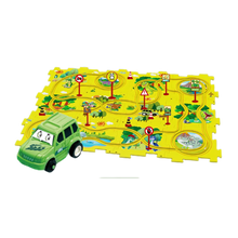 Load image into Gallery viewer, Set di piste educative per auto elettriche -Dinosauro/25 Pezzi - Ozerty