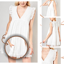 Load image into Gallery viewer, Abito elegante in broderie anglaise - Ozerty