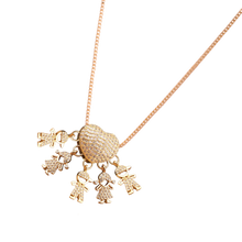 Load image into Gallery viewer, Elegante collana con charm per la mamma -2 Ragazze 3 Ragazzi - Ozerty, Elegante collana con charm per la mamma -2 Ragazze 1 Ragazzo - Ozerty, Elegante collana con charm per la mamma -2 Ragazze - Ozerty