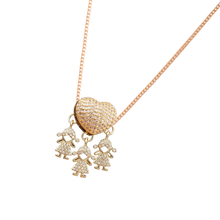 Load image into Gallery viewer, Elegante collana con charm per la mamma -3 Ragazze - Ozerty, Elegante collana con charm per la mamma -3 Ragazze 1 Ragazzo - Ozerty