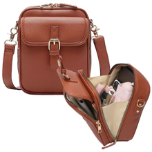 Load image into Gallery viewer, Borsa a tracolla vintage tutto-in-uno -Marrone - Ozerty