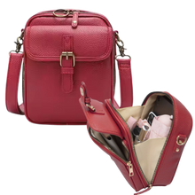 Load image into Gallery viewer, Borsa a tracolla vintage tutto-in-uno -Rosso - Ozerty