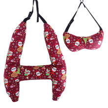 Load image into Gallery viewer, Cuscino da Viaggio per Collo con Supporto Ergonomico -Natale rosso - Ozerty