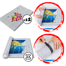 Load image into Gallery viewer, Tappetino per Puzzle in Feltro Arrotolabile - Ozerty