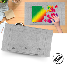Load image into Gallery viewer, Tappetino per Puzzle in Feltro Arrotolabile - Ozerty
