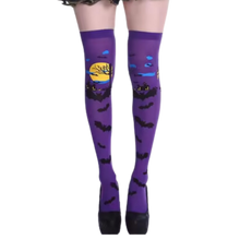 Load image into Gallery viewer, Calze Compressori con Design Festivi per Halloween -Pipistrello crepuscolare - Ozerty