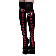 Load image into Gallery viewer, Calze Compressori con Design Festivi per Halloween -Morso di vampiro - Ozerty