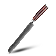 Load image into Gallery viewer, Coltelli giapponesi della serie Terra di fuoco -Pankiri - Coltello da pane 20 cm - Ozerty