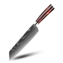 Load image into Gallery viewer, Coltelli giapponesi della serie Terra di fuoco -Coltello Kiritsuke - Coltello da chef 20 cm - Ozerty