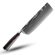 Load image into Gallery viewer, Coltello giapponese in legno Forest Pakkawood -Nakiri - Coltello a mannaia 18 cm - Ozerty