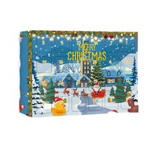 Load image into Gallery viewer, Calendario delle anatre dell'Avvento per Halloween e Natale -Anatre gialle di Natale - Ozerty
