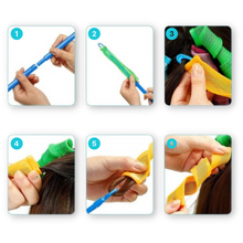 Load image into Gallery viewer, Kit di rulli per capelli ricci senza calore - Ozerty
