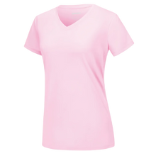 Load image into Gallery viewer, Maglia con scollo a V a raffreddamento istantaneo da donna -Rosa chiaro - Ozerty