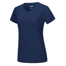 Load image into Gallery viewer, Maglia con scollo a V a raffreddamento istantaneo da donna -Blu navy - Ozerty
