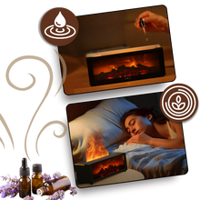 Load image into Gallery viewer, Diffusore di Oli Essenziali a LED con Simulazione di Camino - Ozerty