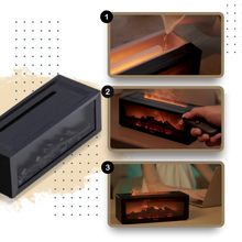 Load image into Gallery viewer, Diffusore di Oli Essenziali a LED con Simulazione di Camino - Ozerty