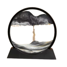 Load image into Gallery viewer, Quadro Ipnotico di Sabbia in Movimento -Nero con cornice nera/25 x 26 cm Nero con cornice nera/18 x 19 cm - Ozerty